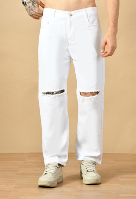 METRONAUT Loose Fit Men White Jeans