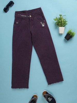 V-MART Regular Girls Purple Jeans