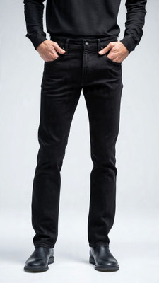 sikonex Relaxed Fit Men Black Jeans
