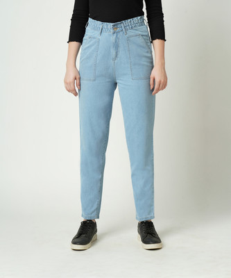 Kraus Jeans Women High-Rise Baggy Fit Jeans Loose Fit Women Light Blue Jeans