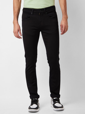 Spykar Skinny Men Black Jeans