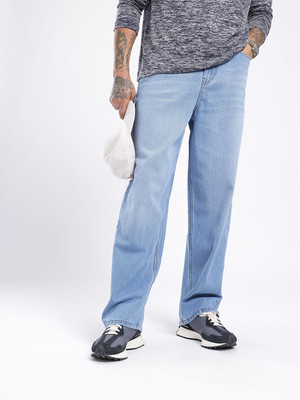 Glitchez Boot-Leg Men Blue Jeans