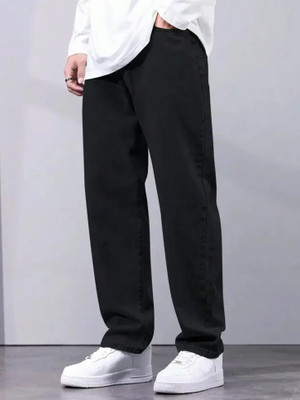 KD KRSNA OF DENIM Straight Fit Men Black Jeans