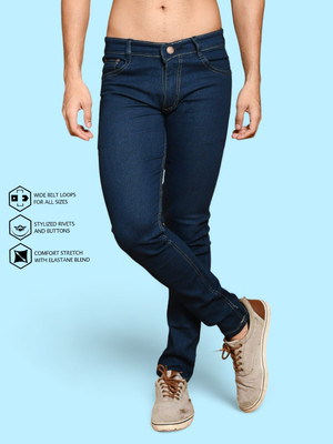 Lzard Slim Men Dark Blue Jeans