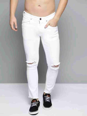 hotlist Slim Men White Jeans
