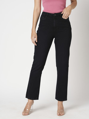 Kraus Jeans Women High-Rise Relaxed Straight Fit Jeans Skinny Women Blue Jeans