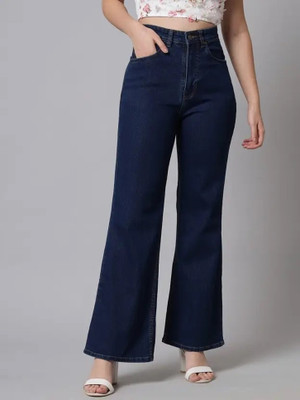 TYFFYN Flared Women Blue Jeans