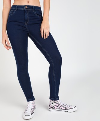 NUMERO UNO Sustainable Denim Super Skinny Women Dark Blue Jeans