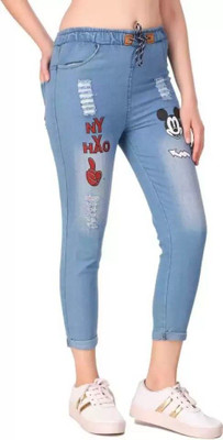 Neha fab Jogger Fit Girls Blue Jeans