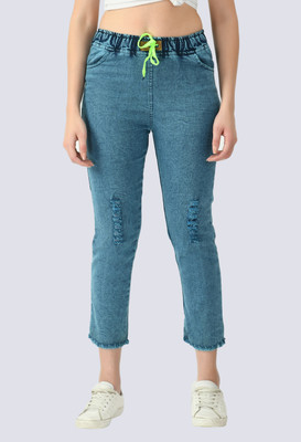 Ira Collections Jogger Fit Women Dark Blue Jeans