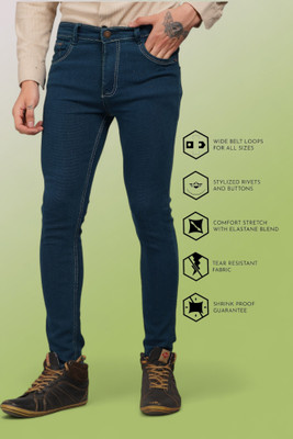 Lzard Slim Men Blue Jeans