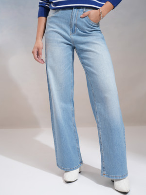 Tokyo Talkies Boot-Leg Women Light Blue Jeans