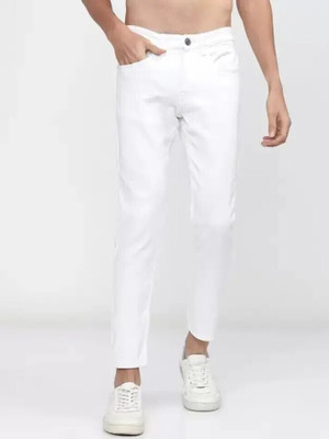 FLIECRAINE Regular Men White Jeans