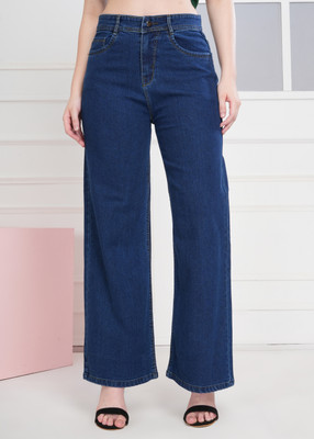VOLVIERA Flared Women Dark Blue Jeans
