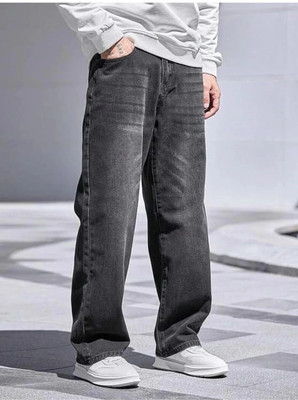 FOXIEFIT Relaxed Fit Men Dark Grey Jeans