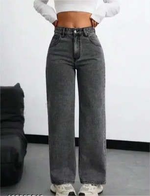 Trishazy Relaxed Fit Women Dark Grey Jeans