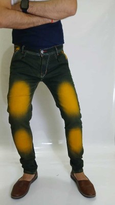 Defferent Regular Men Yellow Jeans