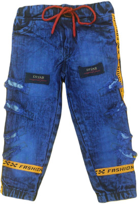 FASHION GRAB Jogger Fit Boys Dark Blue Jeans