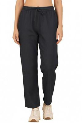 CEFALU Loose Fit Women Black Jeans