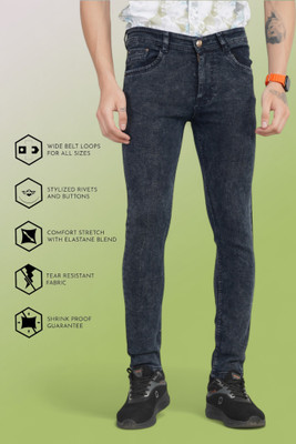 Lzard Slim Men Dark Grey Jeans