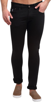 LOUIS STITCH Slim Men Black Jeans