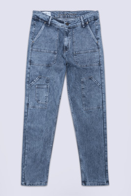 french crown Relaxed Fit Men Dark Blue Jeans