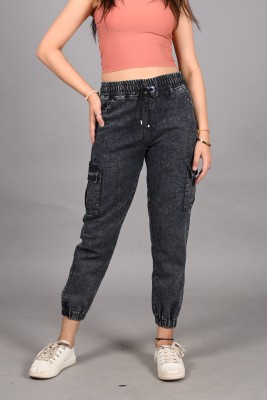 Denton Tapered Fit Women Black Jeans