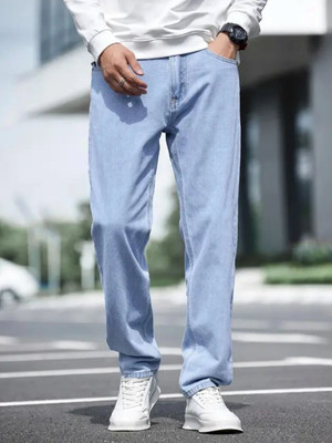 shre.ce Jogger Fit Men Light Blue Jeans