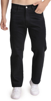 STREET VENOM Straight Fit Men Black Jeans