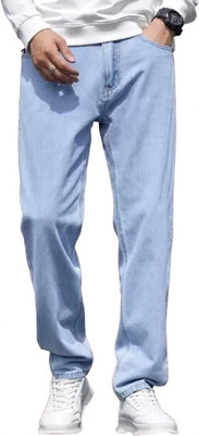 BESTLOO Loose Fit Men Light Blue Jeans