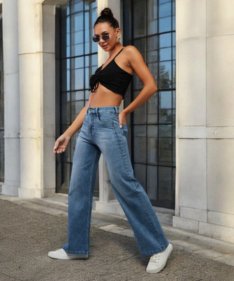 DOLCE CRUDO Relaxed Fit Women Light Blue Jeans