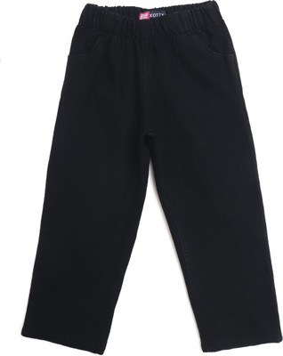 KOTTY Regular Girls Black Jeans
