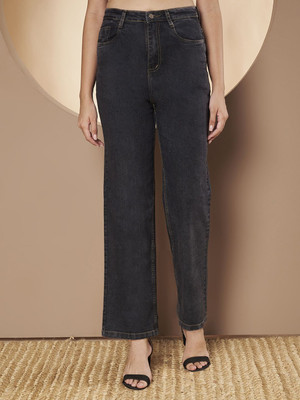 AngelFab Regular Women Black Jeans