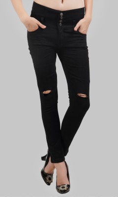 Creatywitty Slim Women Black Jeans