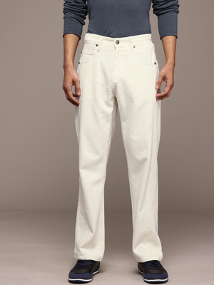 Roadster Straight Fit Men White Jeans
