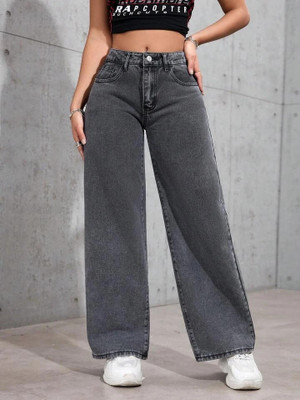 HouseOfCommon Straight Fit Women Grey Jeans