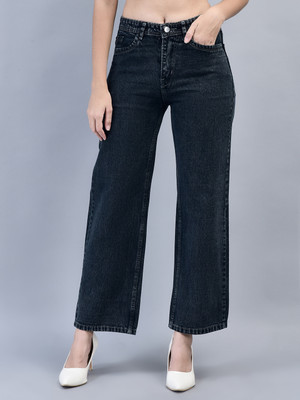 METRONAUT Straight Fit Women Black Jeans