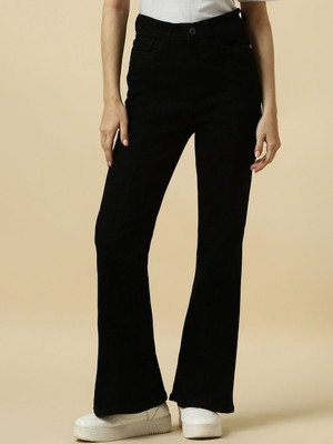 M MODDY Boot-Leg Women Black Jeans