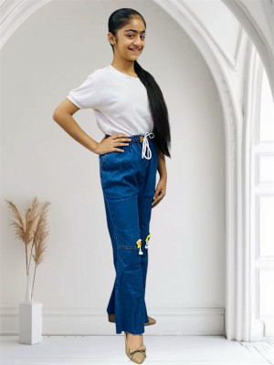 Saira Sonic Jogger Fit Boys & Girls Blue Jeans