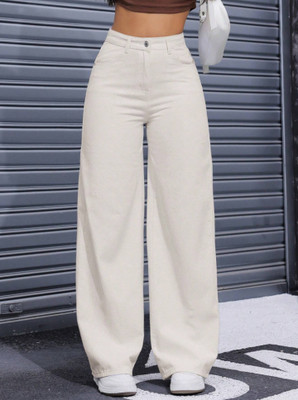 PINKLIT LIFESTYLE Regular Women Beige Jeans