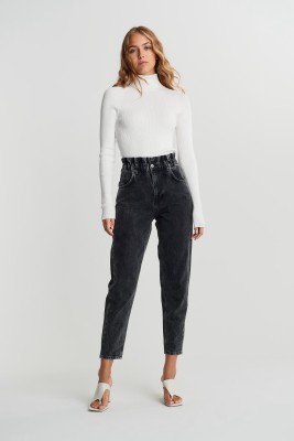 Twelvemonkey Relaxed Fit Women Black Jeans