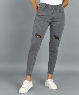 Urbano Fashion Skinny Women Grey Jeans