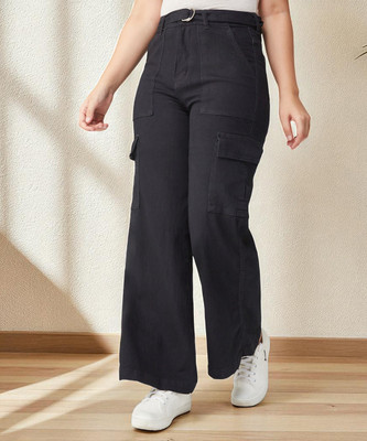 Mizuki Flared Girls Black Jeans