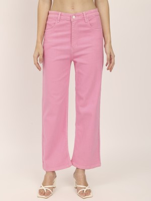 AngelFab Regular Women Pink Jeans