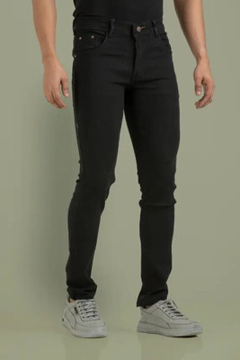 FLIECAINERER Boyfriend Men Black Jeans