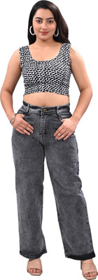 littleRipper Regular Women Dark Grey Jeans