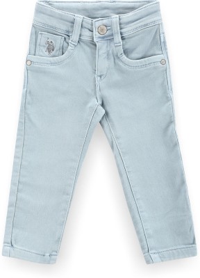 U.S. POLO ASSN. Slim Baby Boys Light Blue Jeans