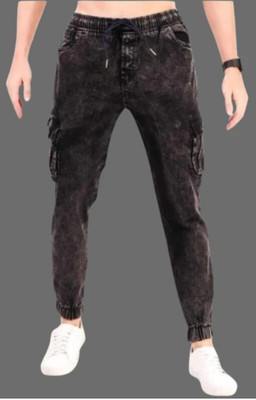 METRONAUT Jogger Fit Men Black Jeans