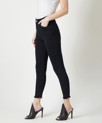 Miss Chase Skinny Women Black Jeans