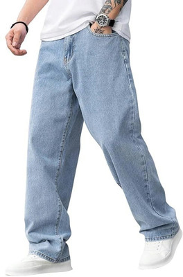 DENIM FIT Boyfriend Men Light Blue Jeans